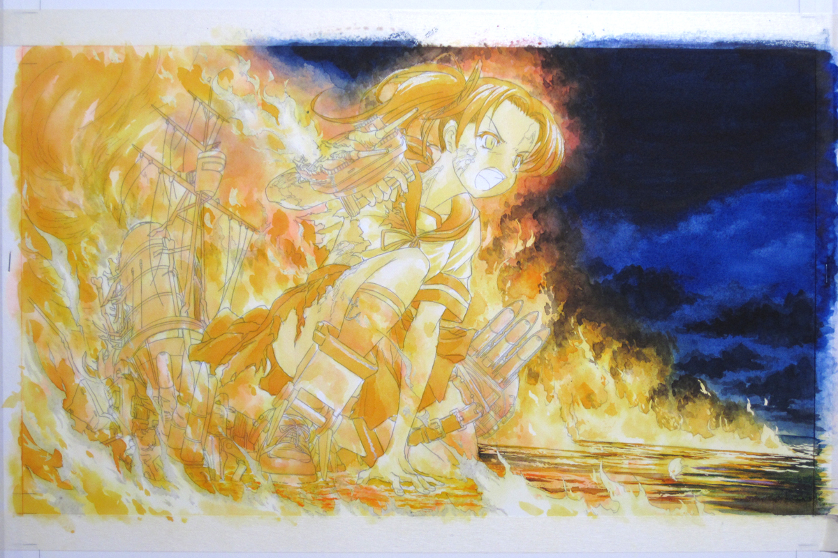 透明水彩で描く艦これイラスト メイキングオブソロモンの鬼神さんpart3 Nakaのイラスト工房